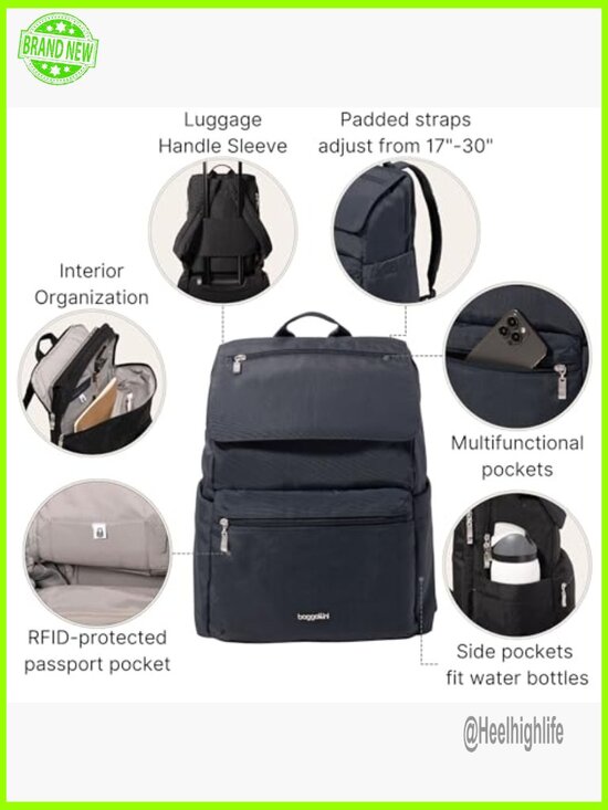 Lightweight Laptop Backpack 15x11 Travel Bag Luggage Sleeve RFID main image 4